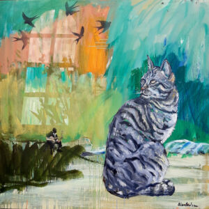 When the Levee Breaks. LYSFALD 3. Olie på lærred (100 x 100 cm) PRIS: 9.000 DKK. (Foto: Allan Axelsen)