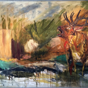 Territorium Corselitze. 200 x 300 cm. (Oil on canvas) Pris: 60.000 DKR.