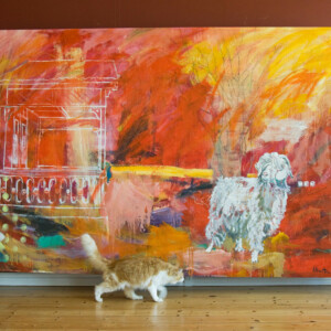 Territorium Moseby. 200 x 300 cm. (Oil on canvas) Pris: 60.000 DKR.