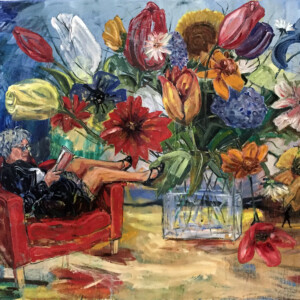 Storyteller 01. 200 x 300 cm. (Oil on canvas) Pris: 60.000 DKR.