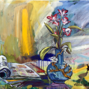 Storyteller - 04 - (80 x 100 cm). (Oil on canvas) Pris: 8.000 DKR.