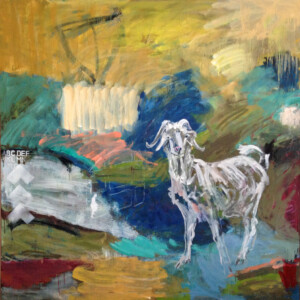 Knocking on Heavens Door. 170 x 170 cm. (Oil on canvas) Pris: 29.000 DKR.