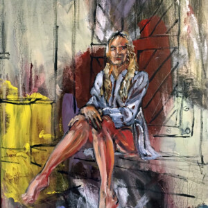 Doorway-3 (50 x 40 cm) Oil on canvas. (Oil on canvas) Pris: 4.000 DKR.