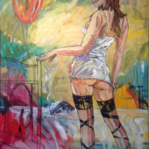 32-20 Blues. Olie på Lærred. (200 x 130 cm) Pris: 26.000 DKR.