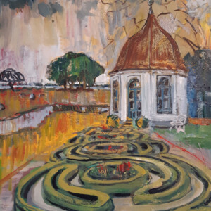 Skejten, Fuglsang. Olie på lærred. (50 x 40 cm) PRIS: 4.000 DKK.