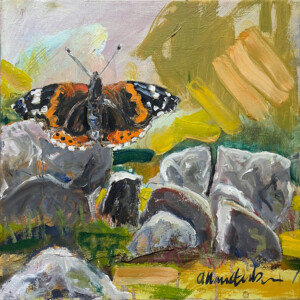 Halskov Vænge. Admiralen.
Olie på lærred, 30 x 30 cm. PRIS: DKK 3.000