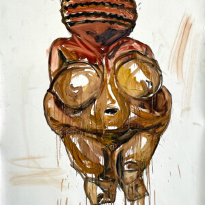Venus fra Willendorf.
olie på lærred
(170x100 cm)
Pris: 17.000 DKK