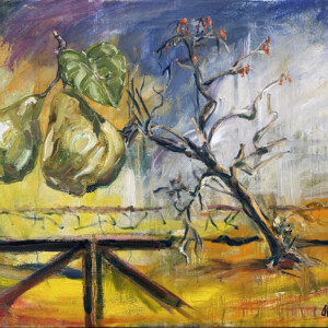 Pæretræ. Vanitas
Olie på Lærred. (65 x 100 cm) PRIS: 7.000 DKK.