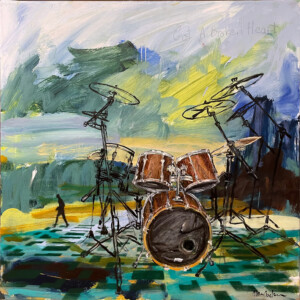 BandStand - Stage 4.
Got a Broken Heart.
Olie på lærred, 80 x 80 cm. PRIS: DKK 7.000