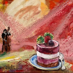 Seranade to my sweetheart.
Olie på lærred
(40 x 50 cm)
PRIS: DKK 4.000