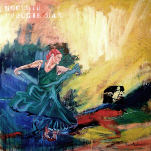 Hoochie-Coochie Man. Olie på lærred (170 x 170 cm). Pris 29.000 DKK