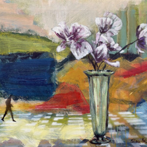 Etude. Vase 02. Olie på lærred. (50 x 65 cm). PRIS: DKK 5.500