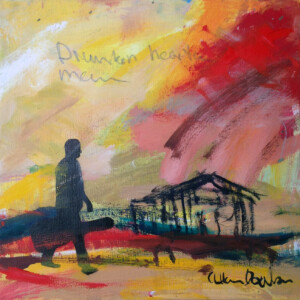 Robert Johnson. Drunken hearted. Olie på Lærred - Serigrafi. PRIS: 3.000 DKK. (Foto: Allan Axelsen)